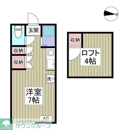 メゾンササキの物件間取画像